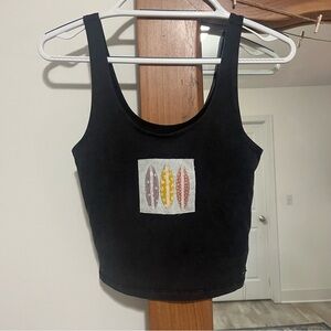 Handmade patchwork women’s tank top surfboard American eagle size small
